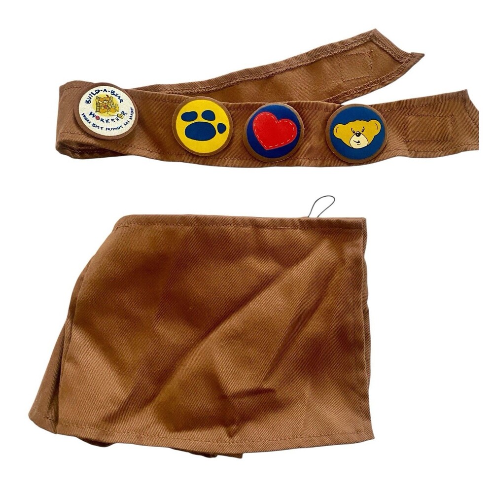 Build-A-Bear Girl Scout Junior Brownie Skirt Sash with Badges